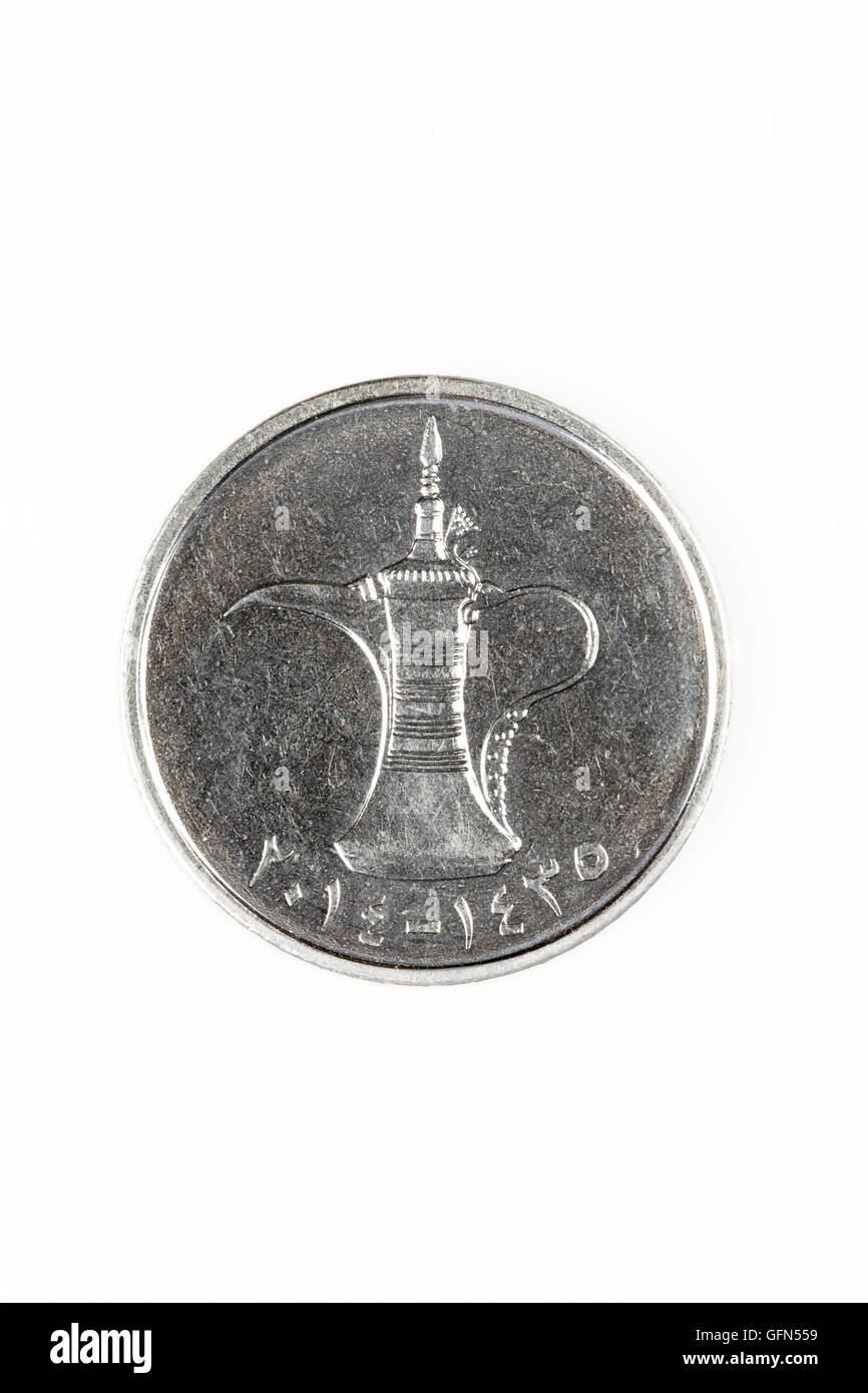 Vereinigte Arabische Emirate-Münze, 1 Dirham Stockfoto