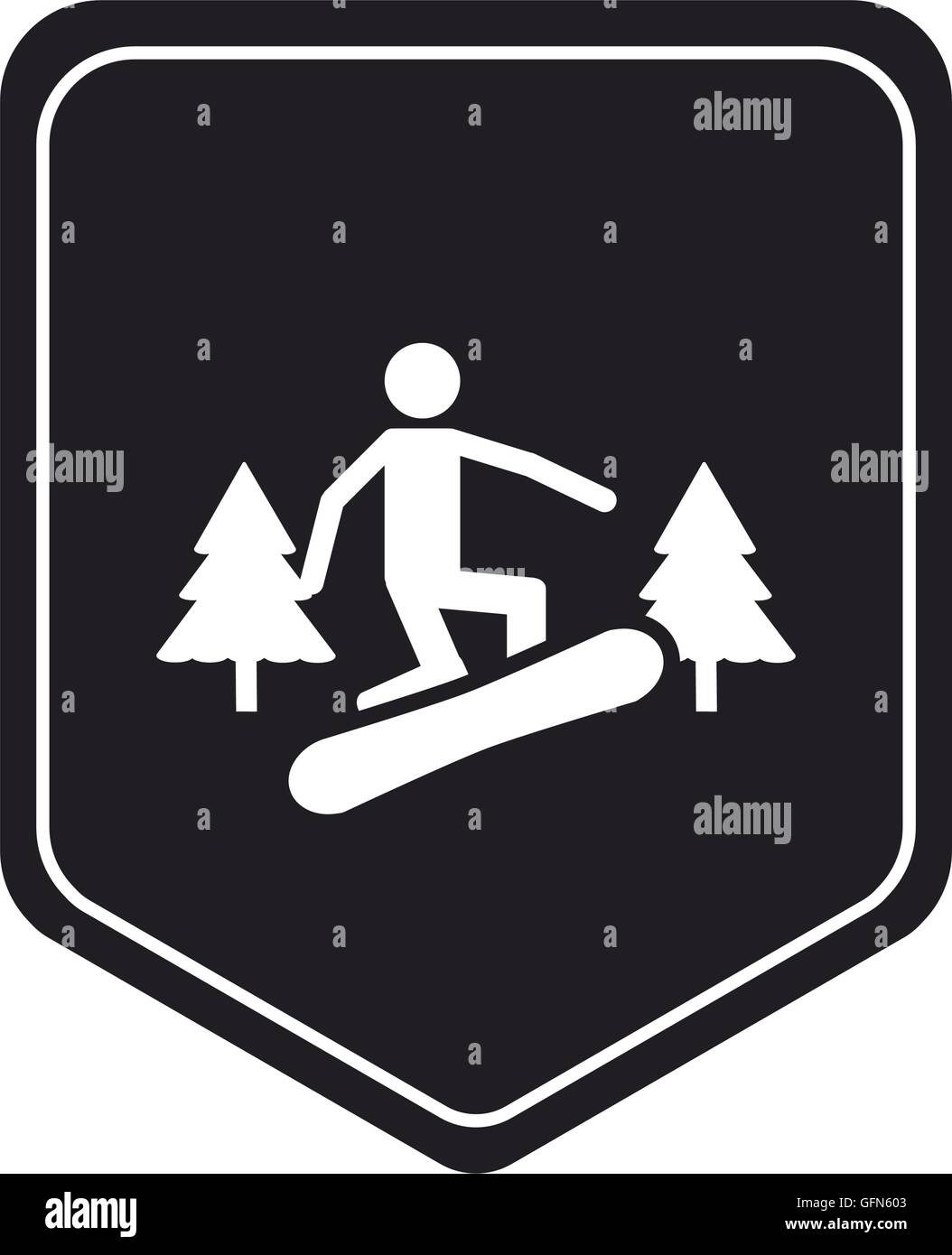 Snowboarding Pictogram Stockfotos & Snowboarding Pictogram Bilder Alamy
