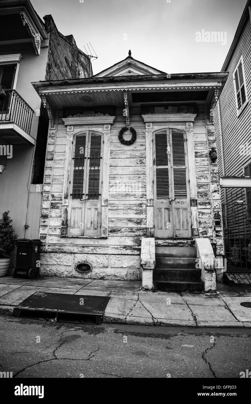 NOLA, kleines Haus, französische, Quartal, urban Stockfoto