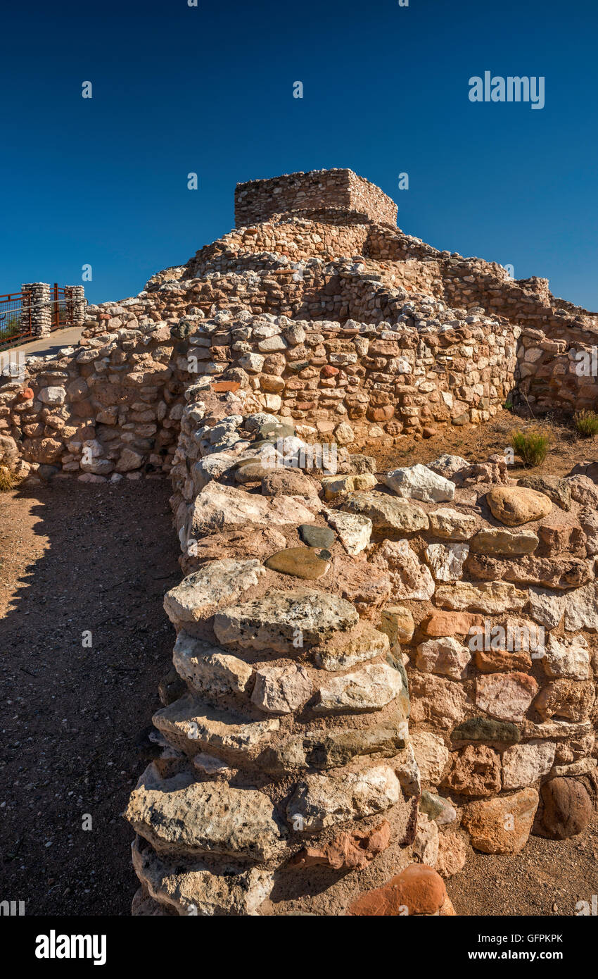 Sinagua Kultur pueblo Ruinen von Tuzigoot National Monument in Verde River Valley, Arizona, USA Stockfoto