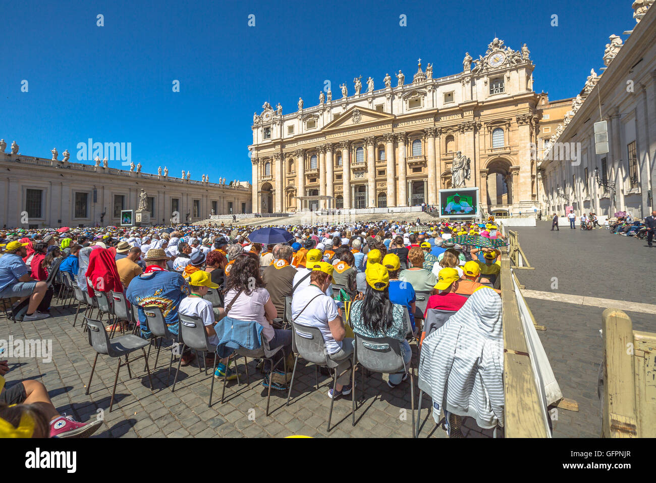 Piazza San Pietro Stockfoto
