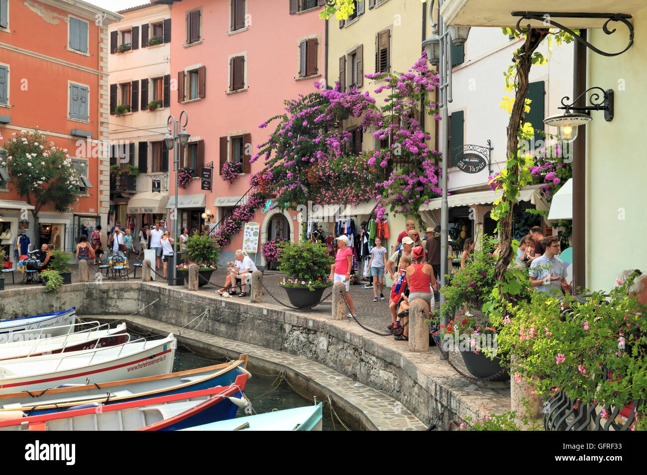 Limone Sul Garda, Gardasee, Lago di Garda, Gardasee, Italien Stockfoto