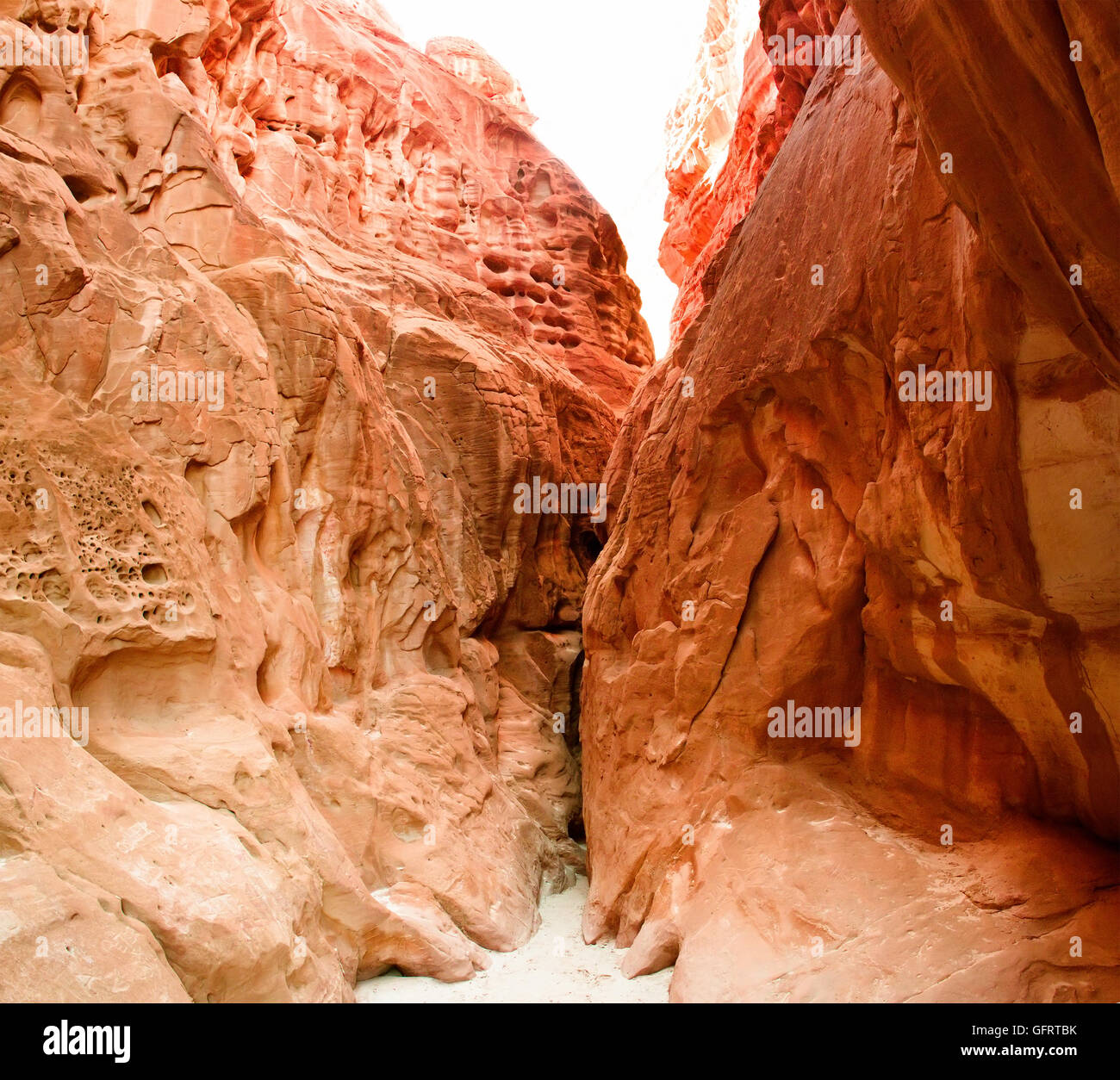 Rot Colored Canyon Sinai-Halbinsel, Ägypten Stockfoto