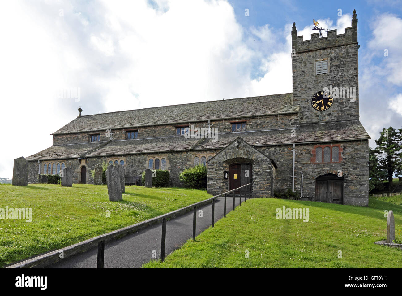 St. Michael und alle Engel Pfarrkirche, Hawkshead Stockfoto