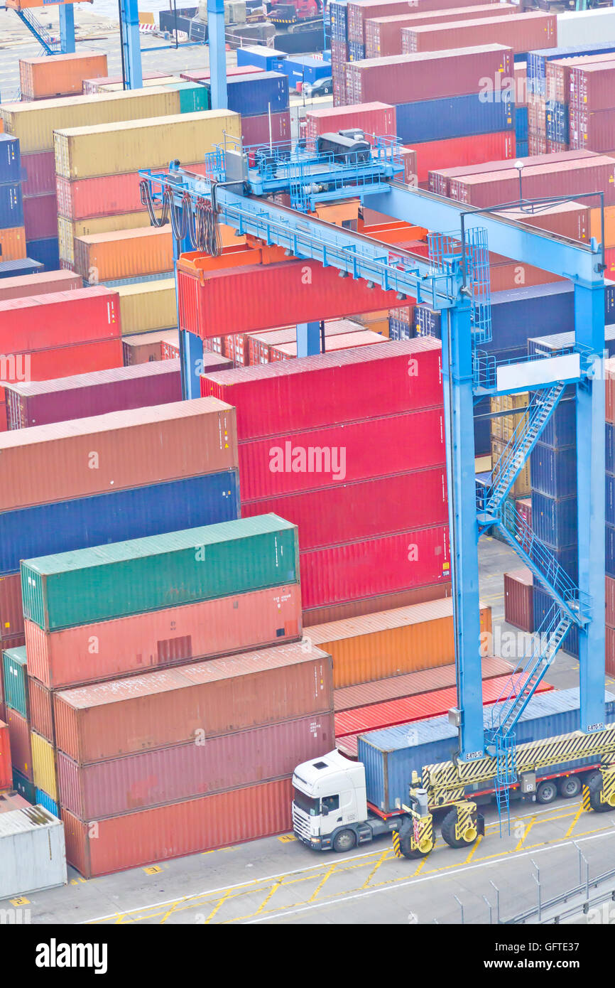 Hafen von Valparaiso Stockfoto