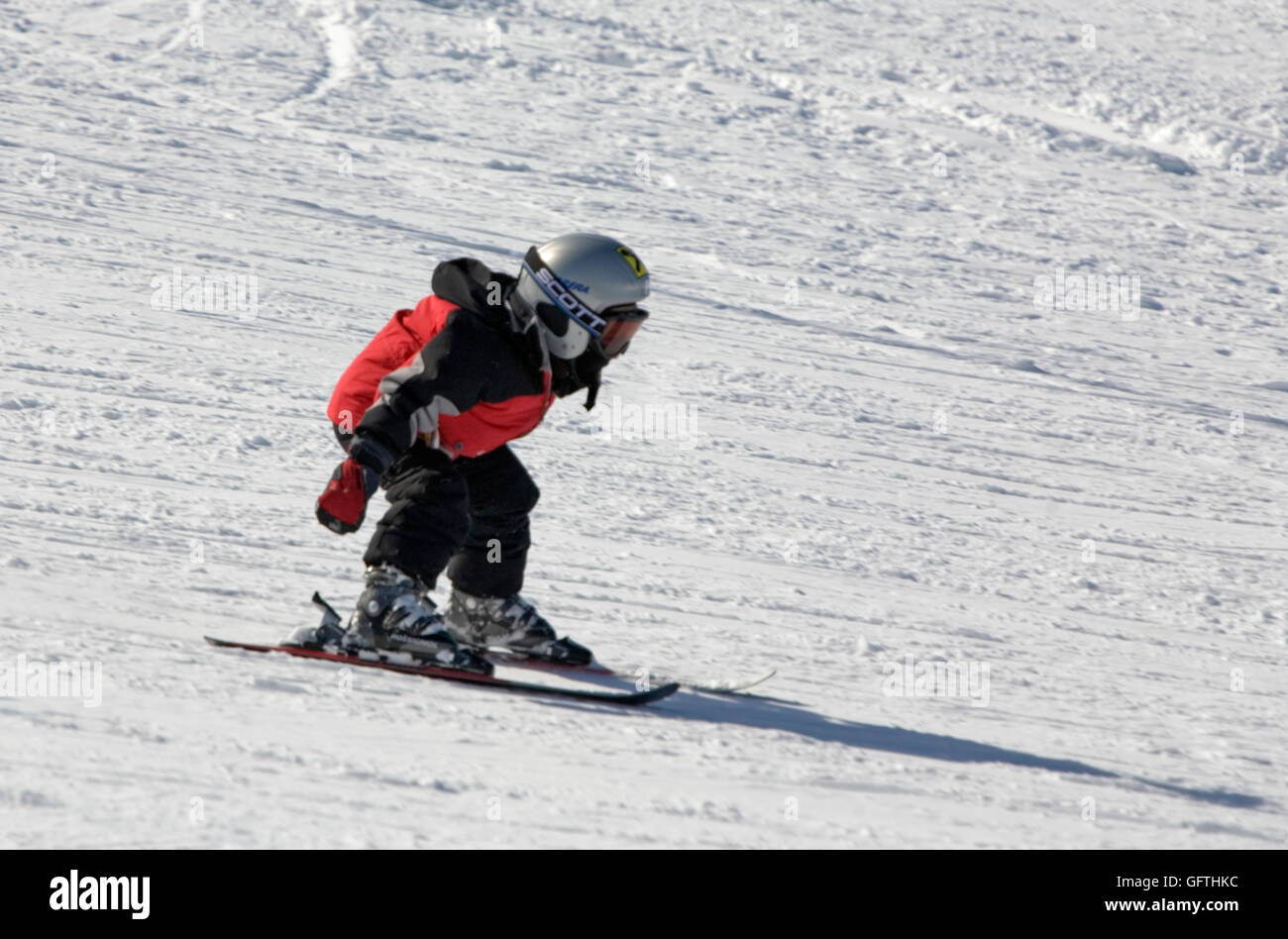 Junge Skifahrer Stockfoto