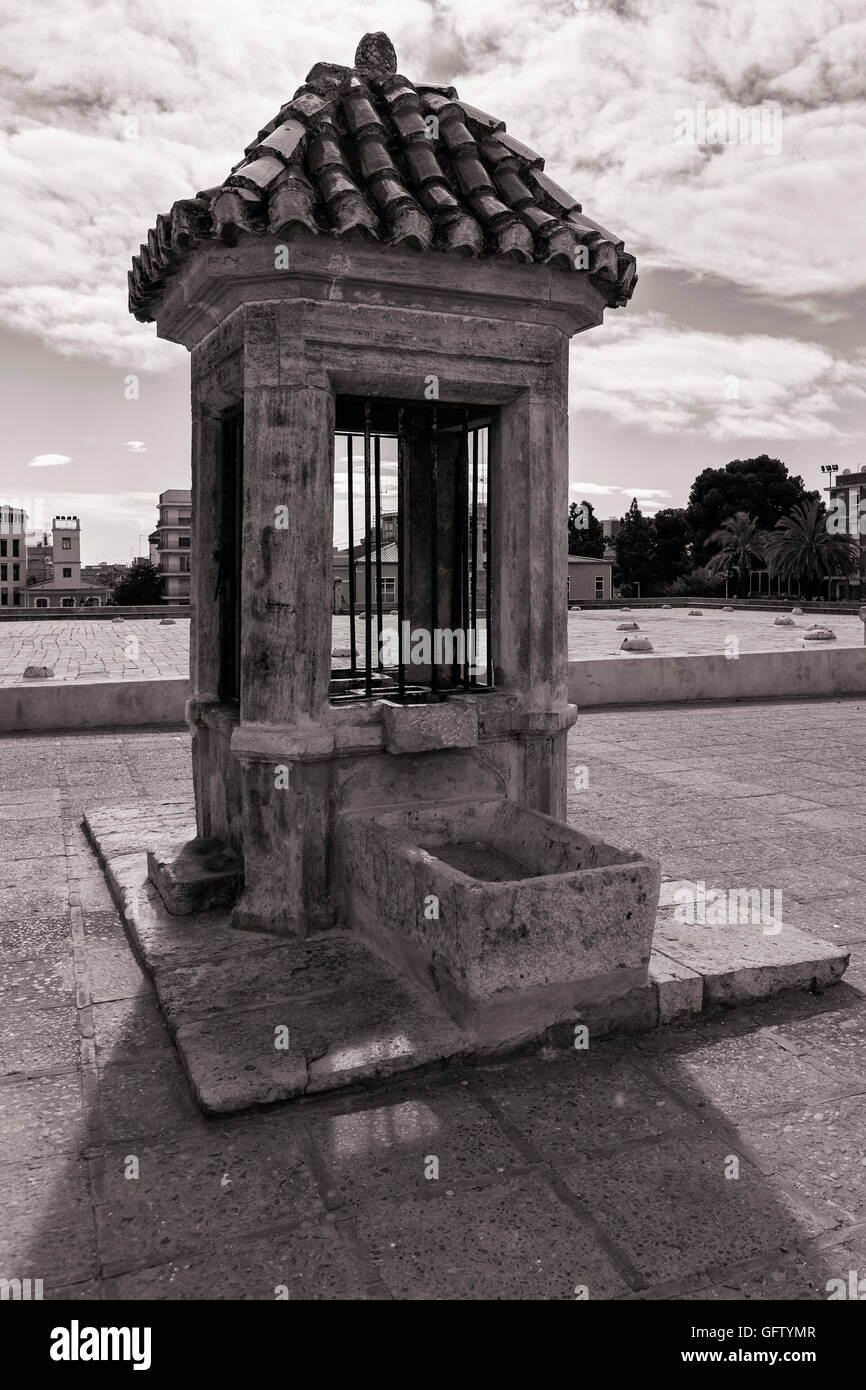 Innenhof des Silos (Getreidespeicher), Burjassot, Valencia, Spanien Stockfoto