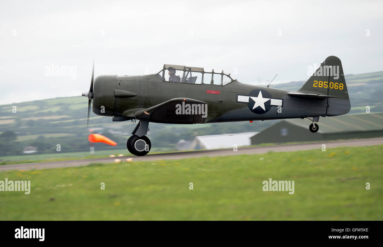 T6 Texan Abfahrt RNAS Culdrose Luft Tag 2016 Stockfoto