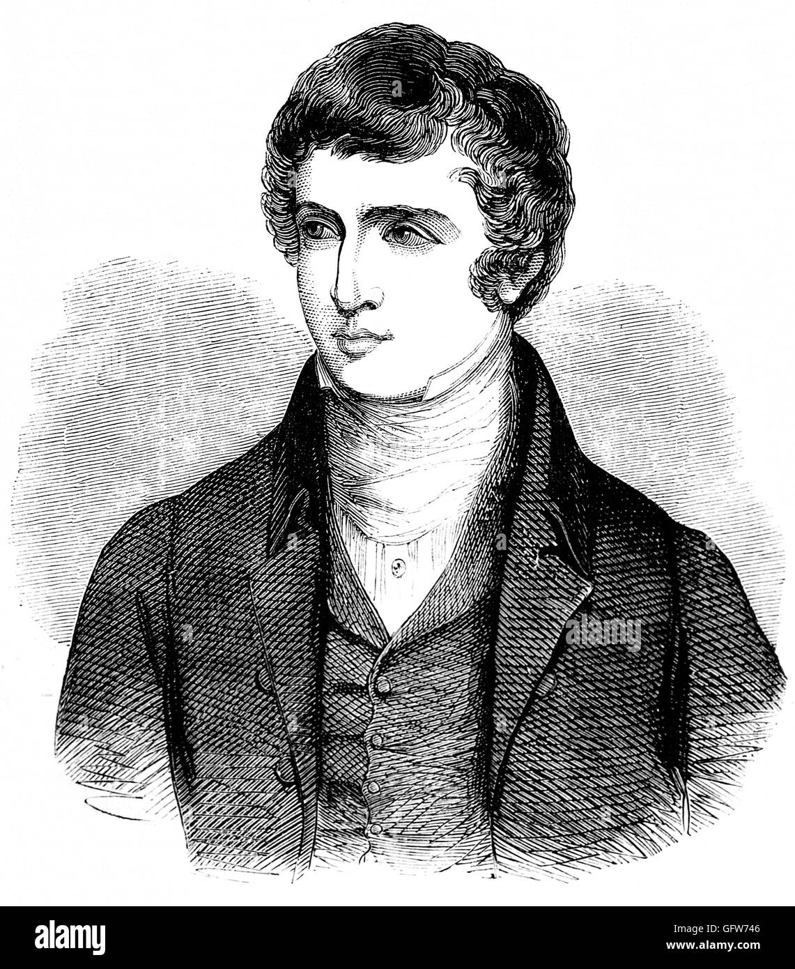 Edward George Geoffrey Smith Stanley, war 14. Earl of Derby (1799 – 1869) ein britischer Staatsmann, der wurde Hauptsekretärin für Irland in Lord Grey Regierung und trat das Kabinett im Jahre 1831. Sein Brief etablierte System der Volksaufklärung in Irland und beaufsichtigte er den Durchgang von der Abschaffung der Sklaverei Rechnung. Dreimal wurde er Premierminister des Vereinigten Königreichs. Stockfoto