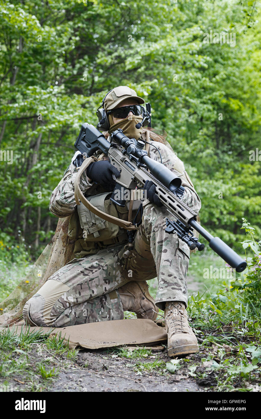 Green Berets sniper Stockfoto