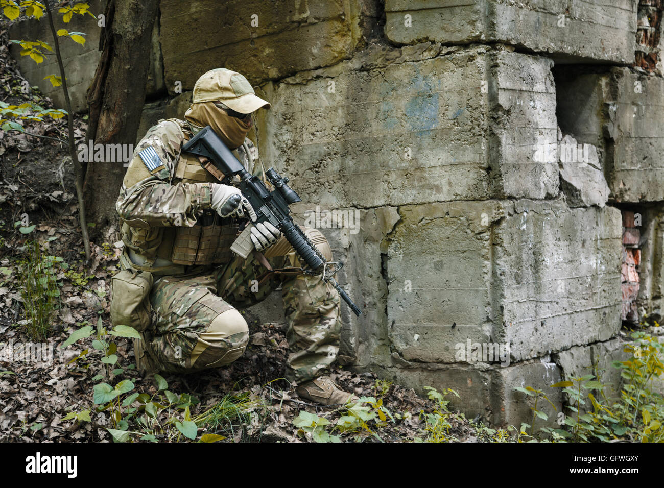 US Army Green Beret Stockfoto