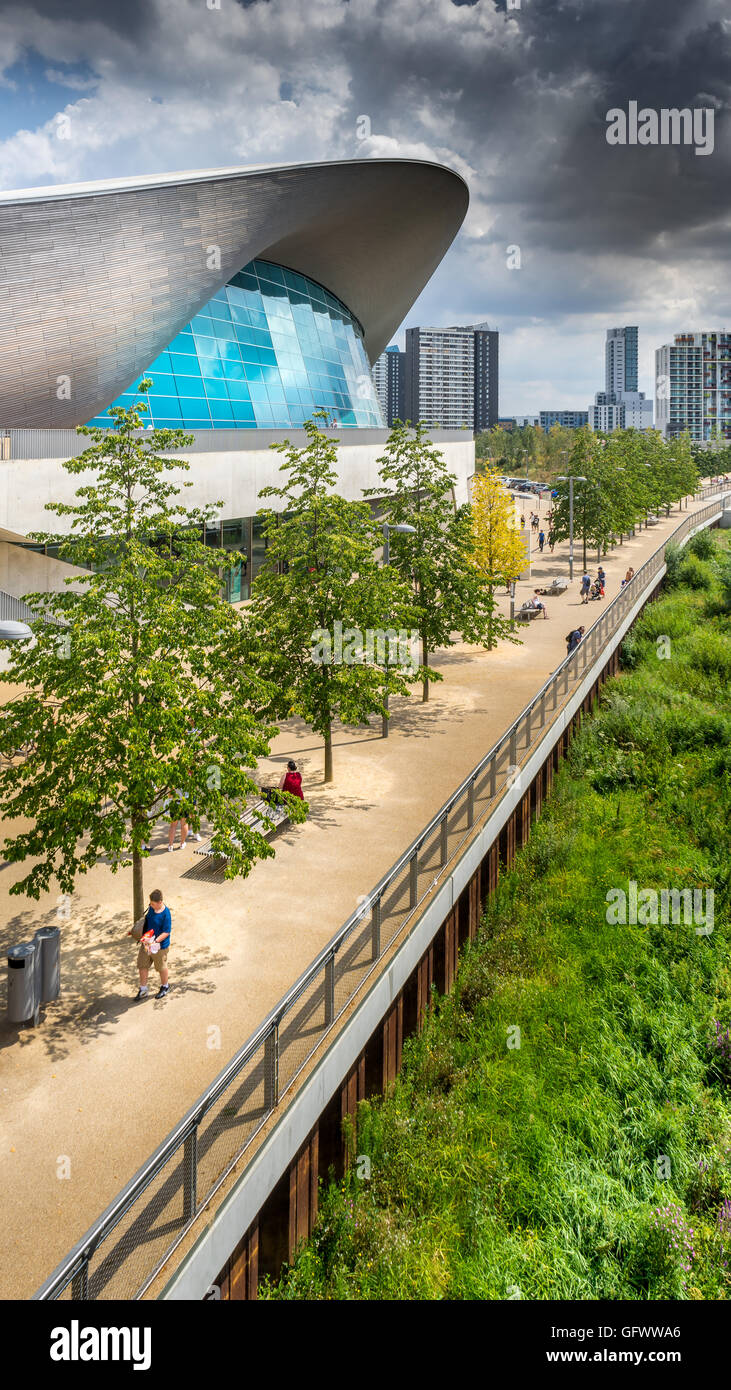 Das Aquatic Centre London Stockfoto