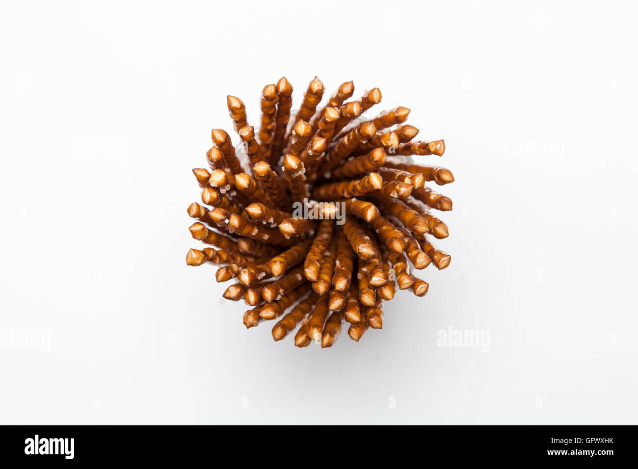 Salz-Sticks isoliert Stockfoto