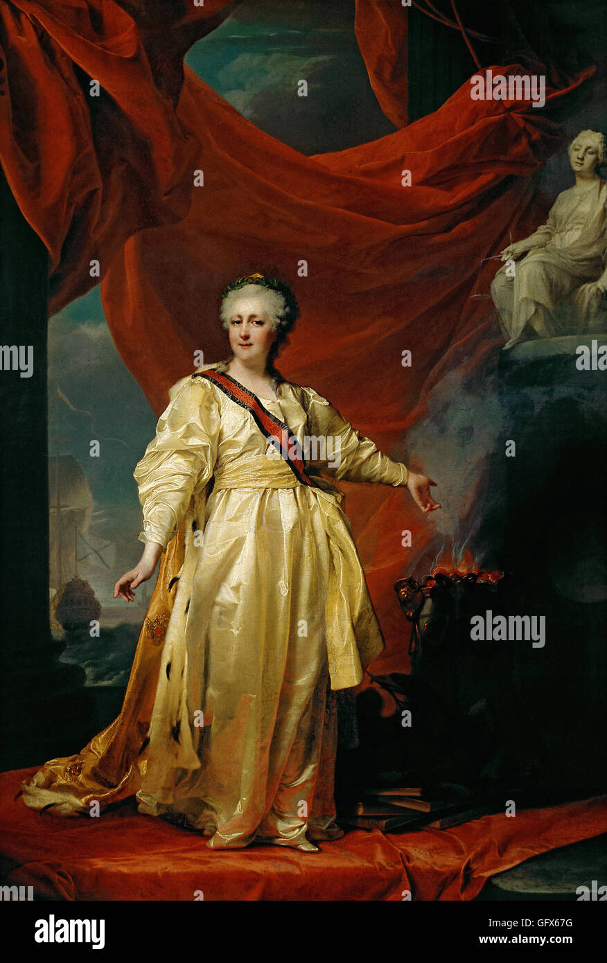 Dmitry Levitsky - Katharina II. von Russland Stockfoto