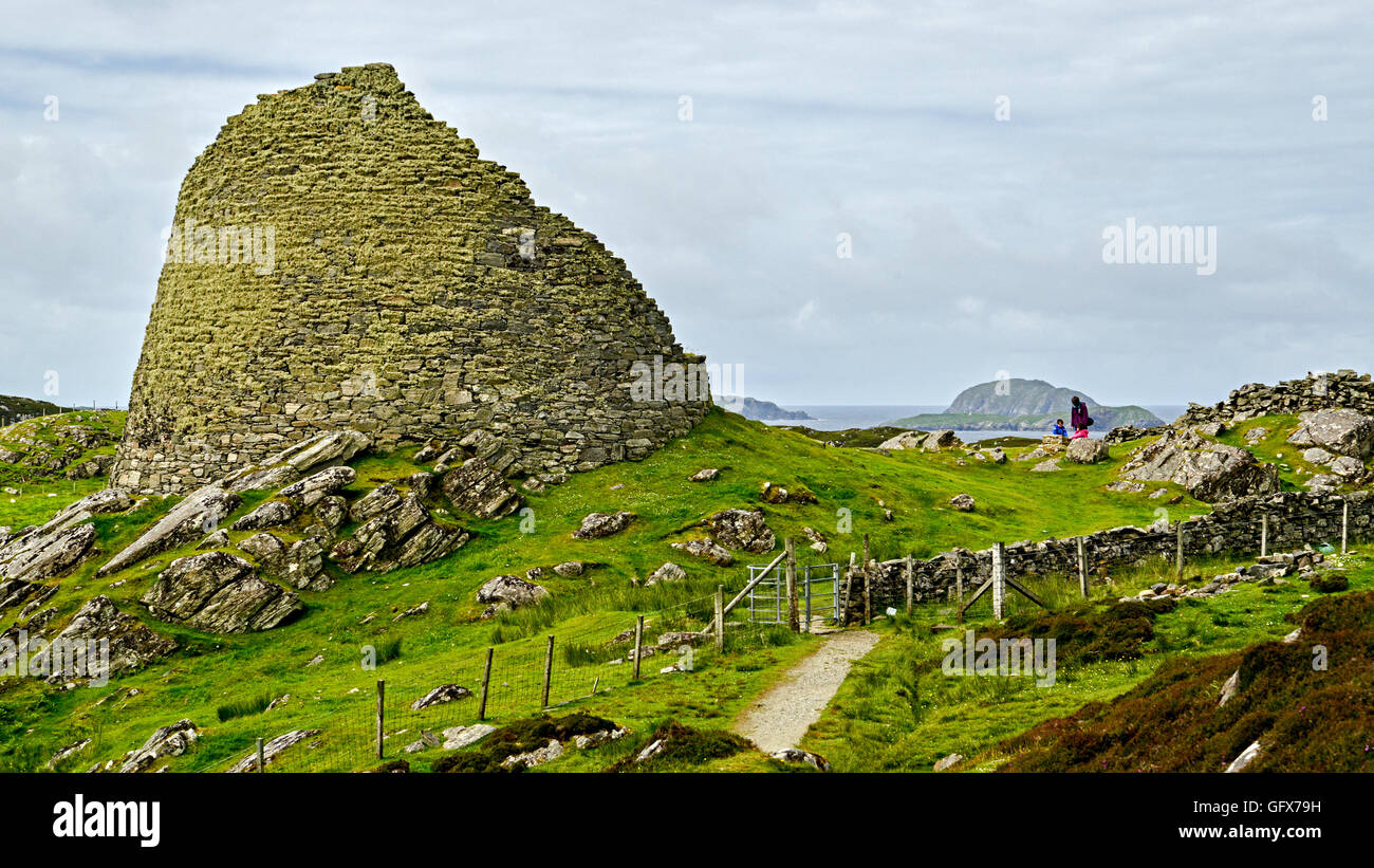 Dun Carloway Broch Stockfoto