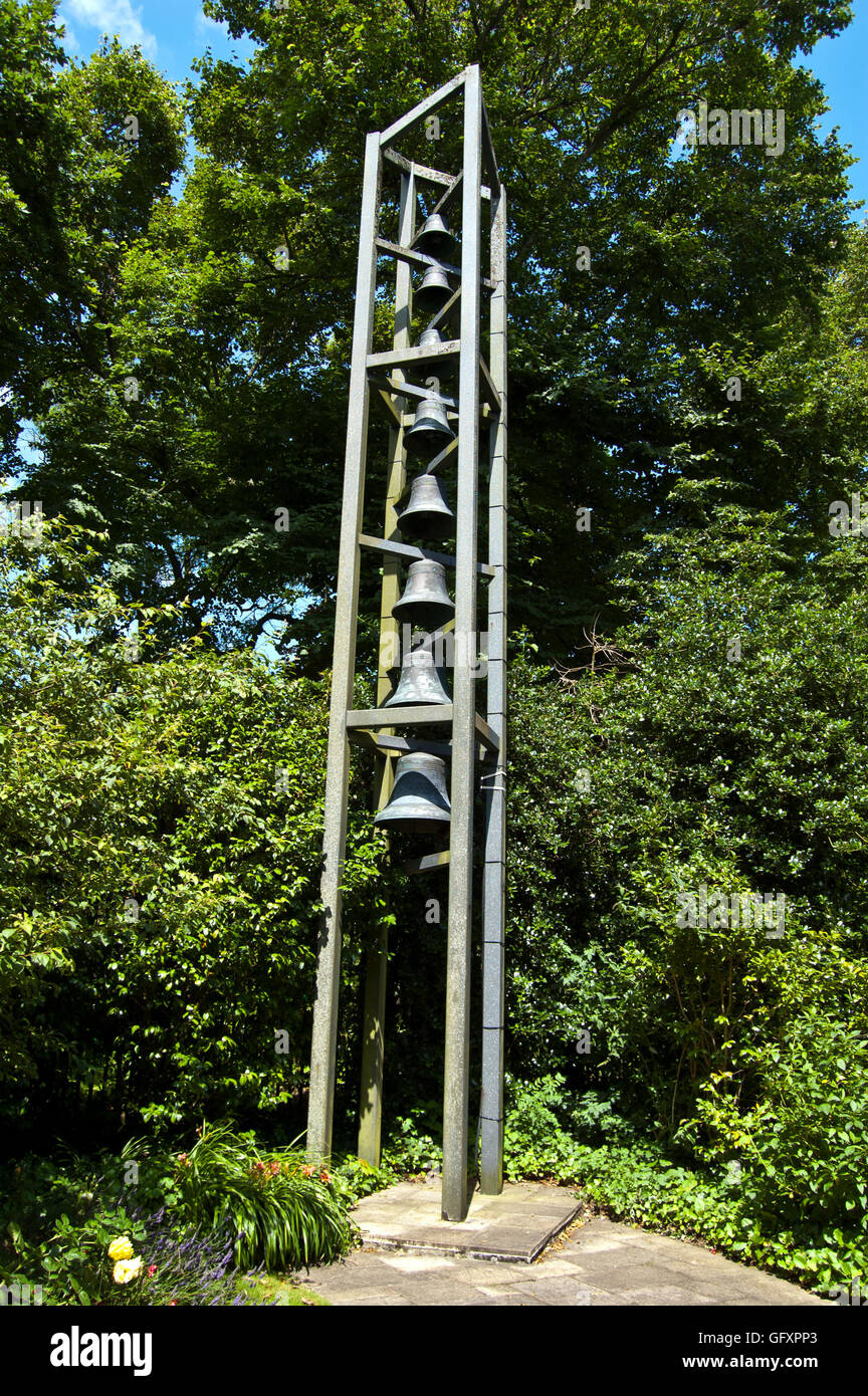 Glocken in der Lukas Kirche, Howard David Park, Jersey, Kanalinseln Stockfoto