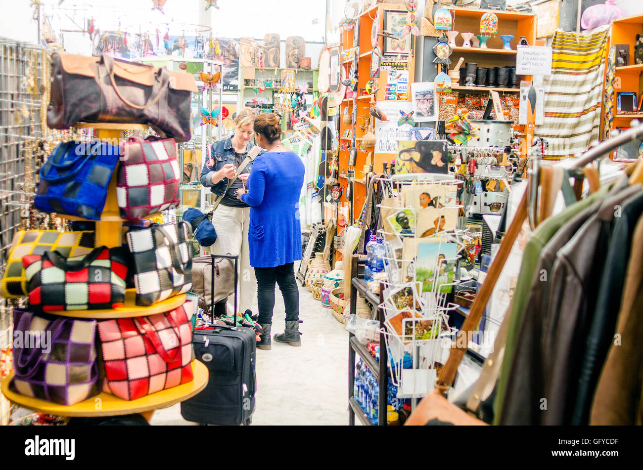 Handwerksbetrieb, internationalen Flughafen Addis Abeba, Äthiopien Stockfoto