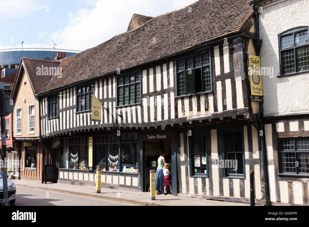 Das Tudor House Museum. Mönch St / Friar Street, Worcester WR1 2NA. UK Stockfoto