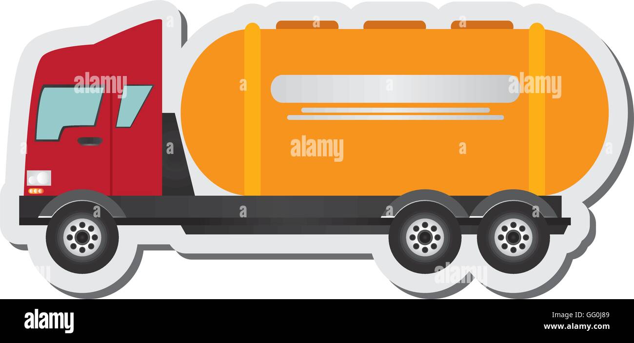 Zement-LKW-Symbol Stock Vektor