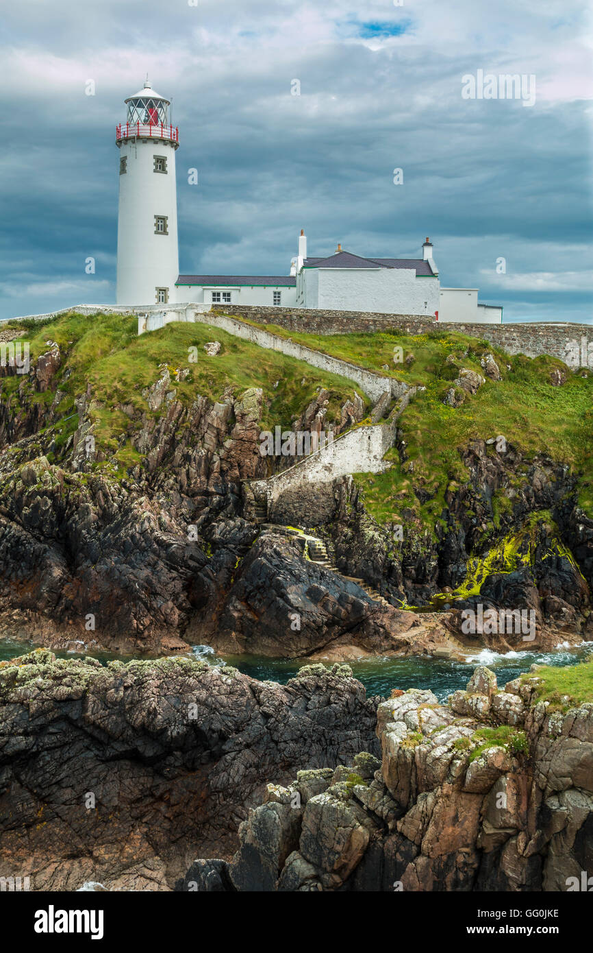 Leuchtturm Fanad Donegal Ireland Stockfoto