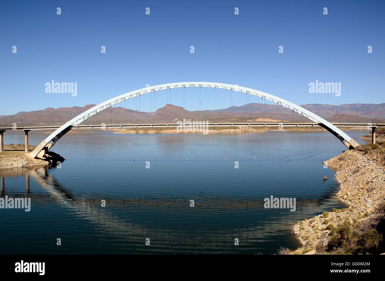 Roosevelt-See-Brücke in Arizona Stockfoto
