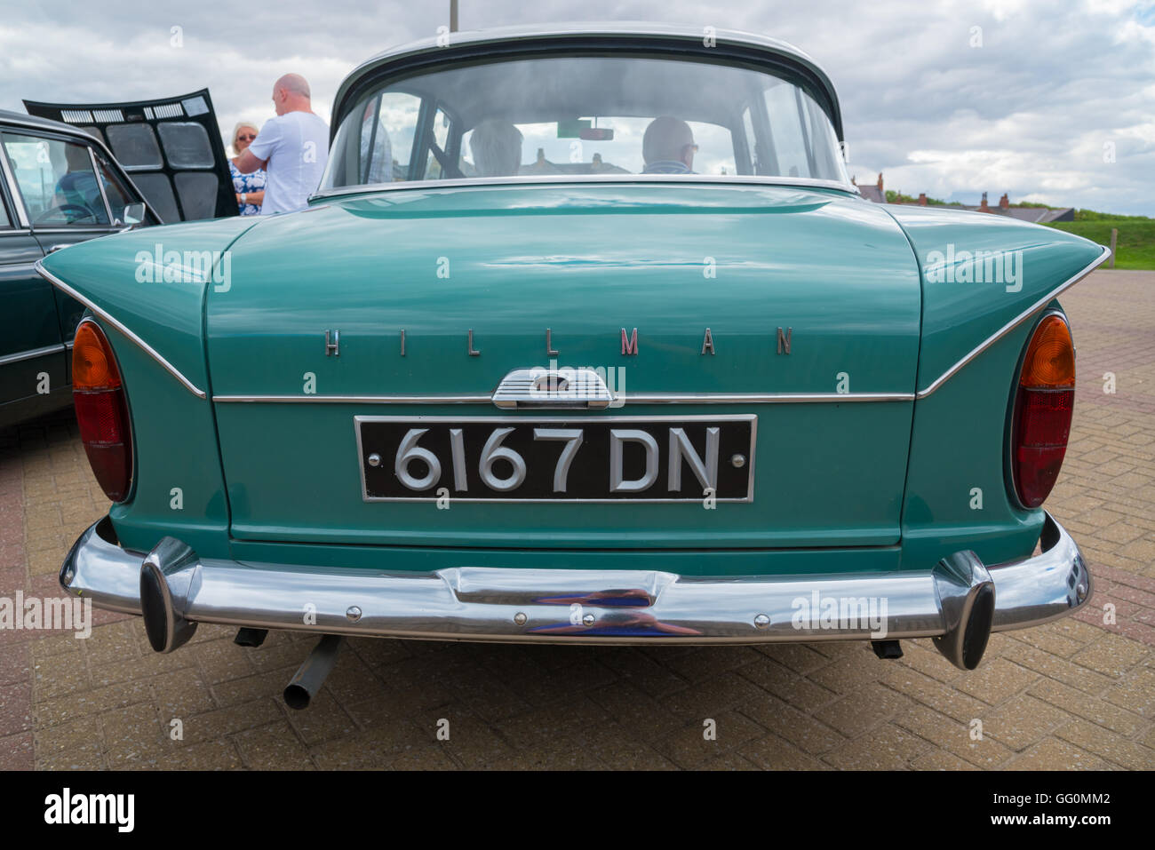 Vintage Hillman hinten Stockfoto
