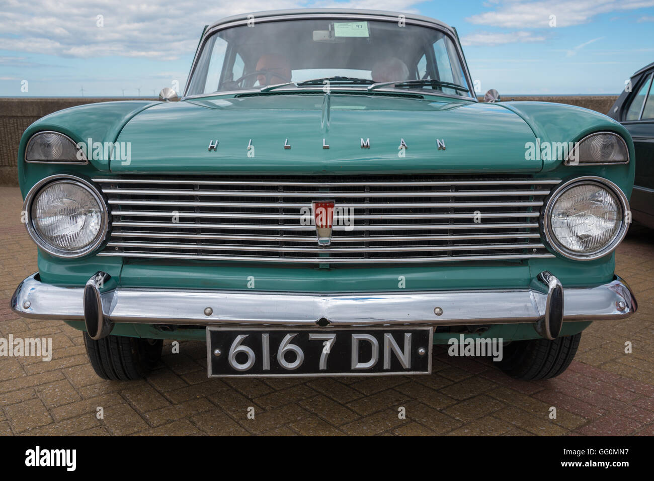 Vintage Hillman Auto Stockfoto