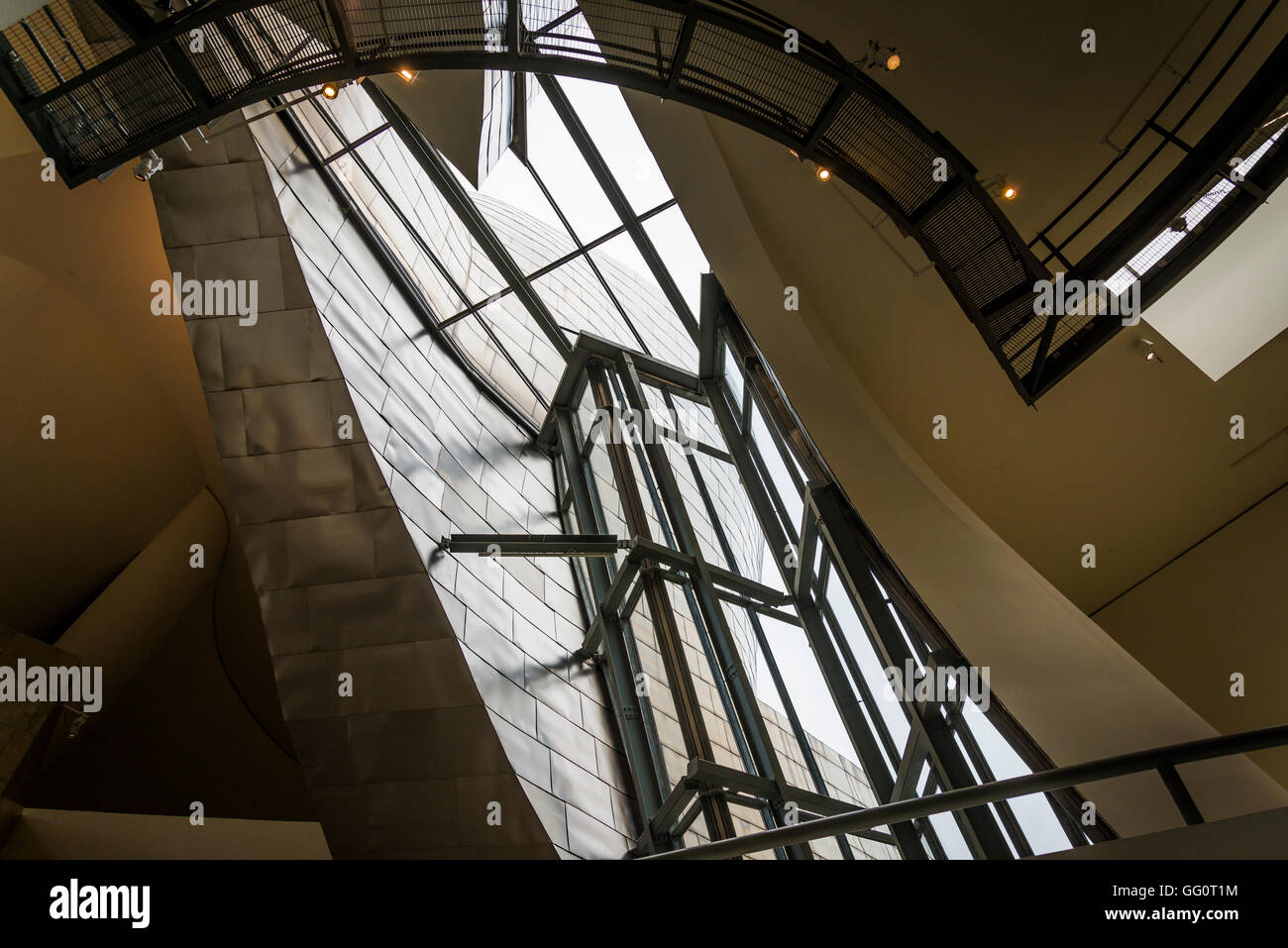 Guggenheim Museum, entworfen von Frank Gehry, Bilbao, Baskenland, Spanien Stockfoto