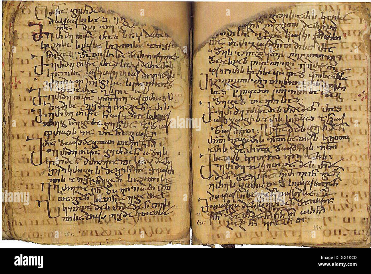 5930. Codex Sinaticus, 4.. C. griechischen Texte des neuen Testaments christlich-palästinensischen Aramäisch. Das Kloster der Heiligen Katharina, M Stockfoto