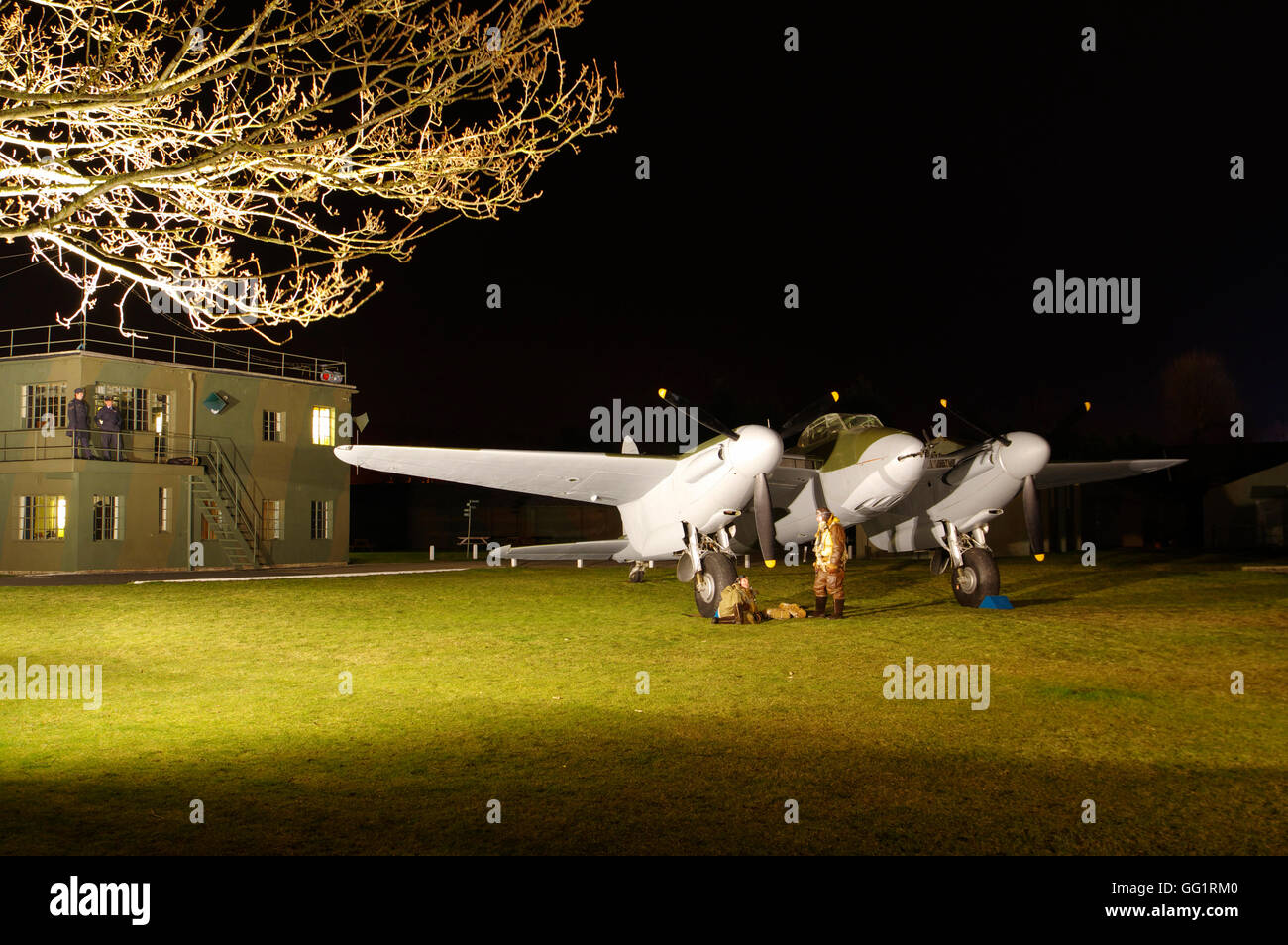 Yorkshire Air Museum De Havilland Mosquito NF11, HJ711, Stockfoto Yorkshire Air Museum De Havilland Mosquito NF11, HJ711, Stockfoto