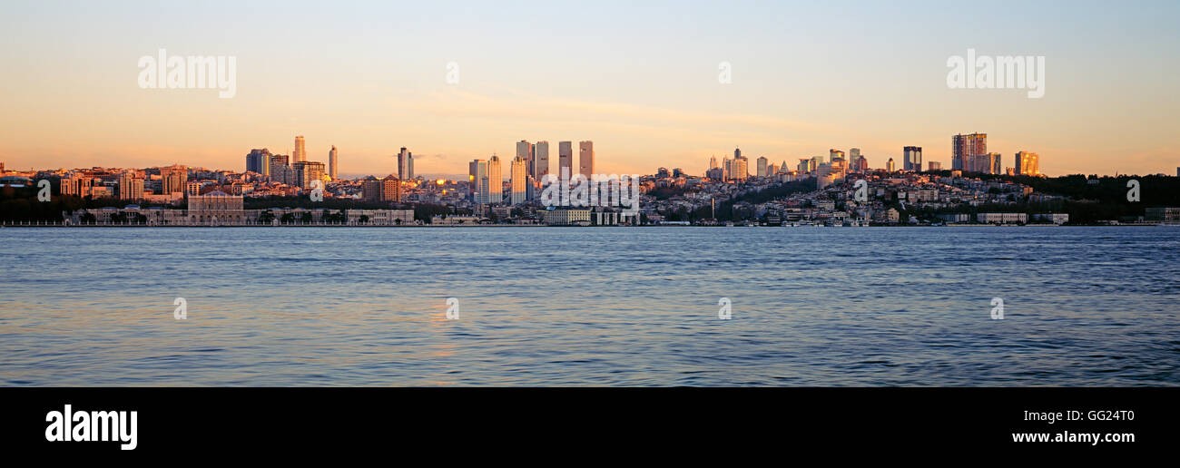 Dolmabahce und Besiktas Stadtteil von Istanbul, Türkei Stockfoto