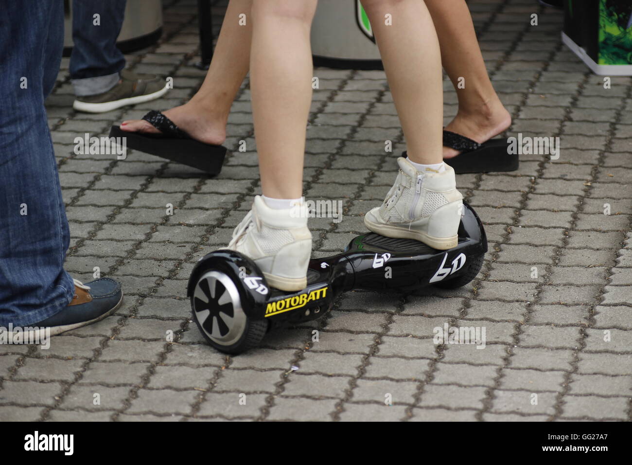 Hoverboard, selbstbalancierende scooter Stockfoto