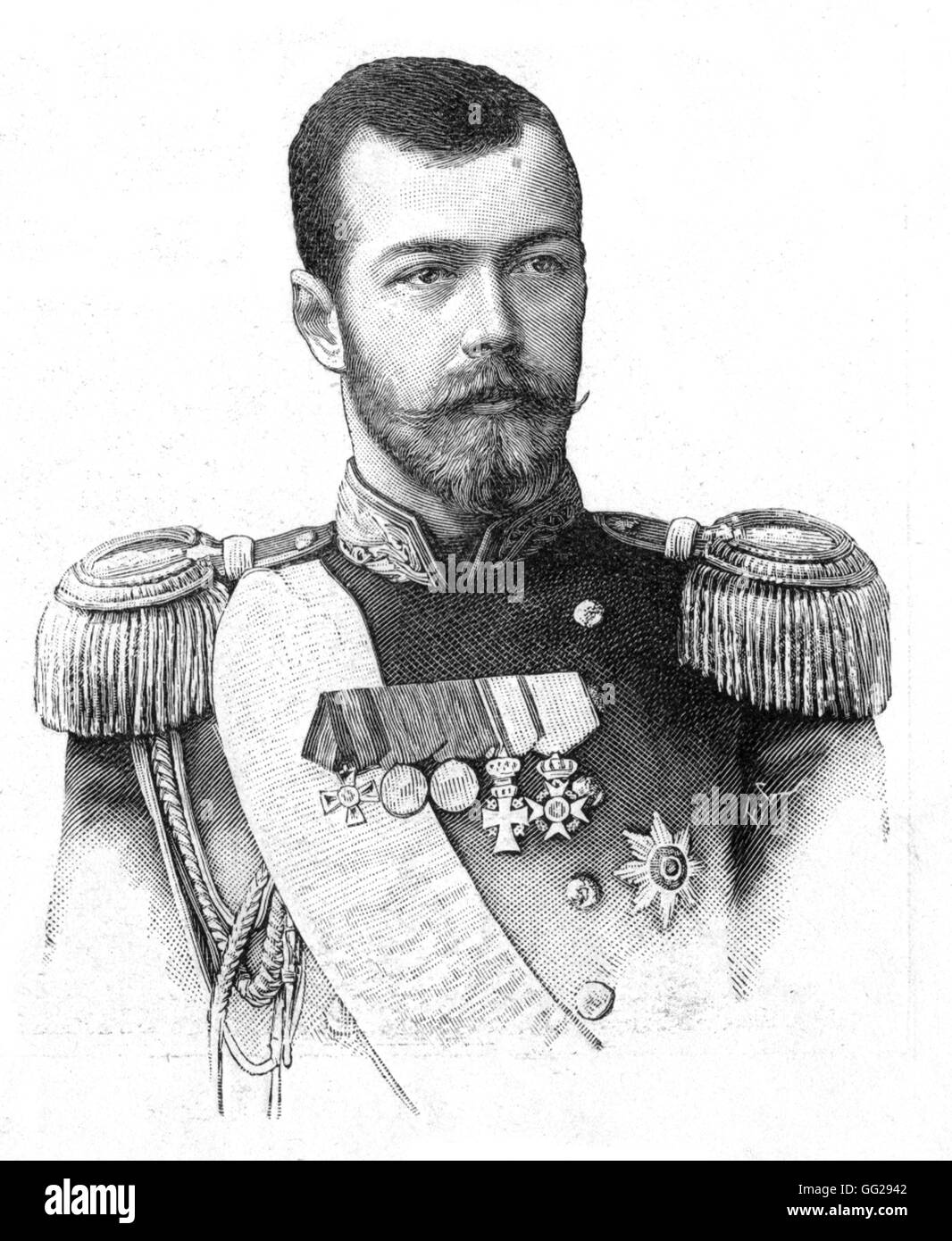 Nikolaus II 1896 Russland Stockfoto