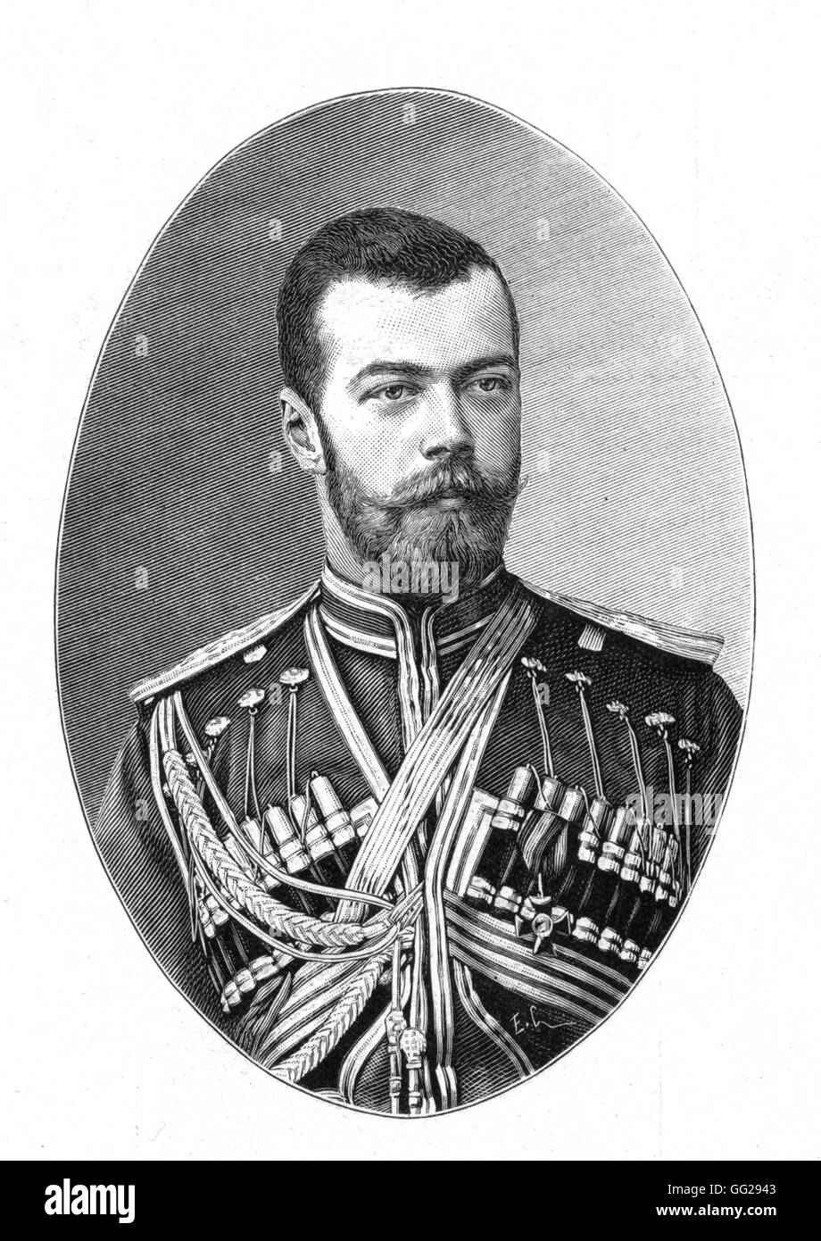Nikolaus II 1893 Russland Stockfoto