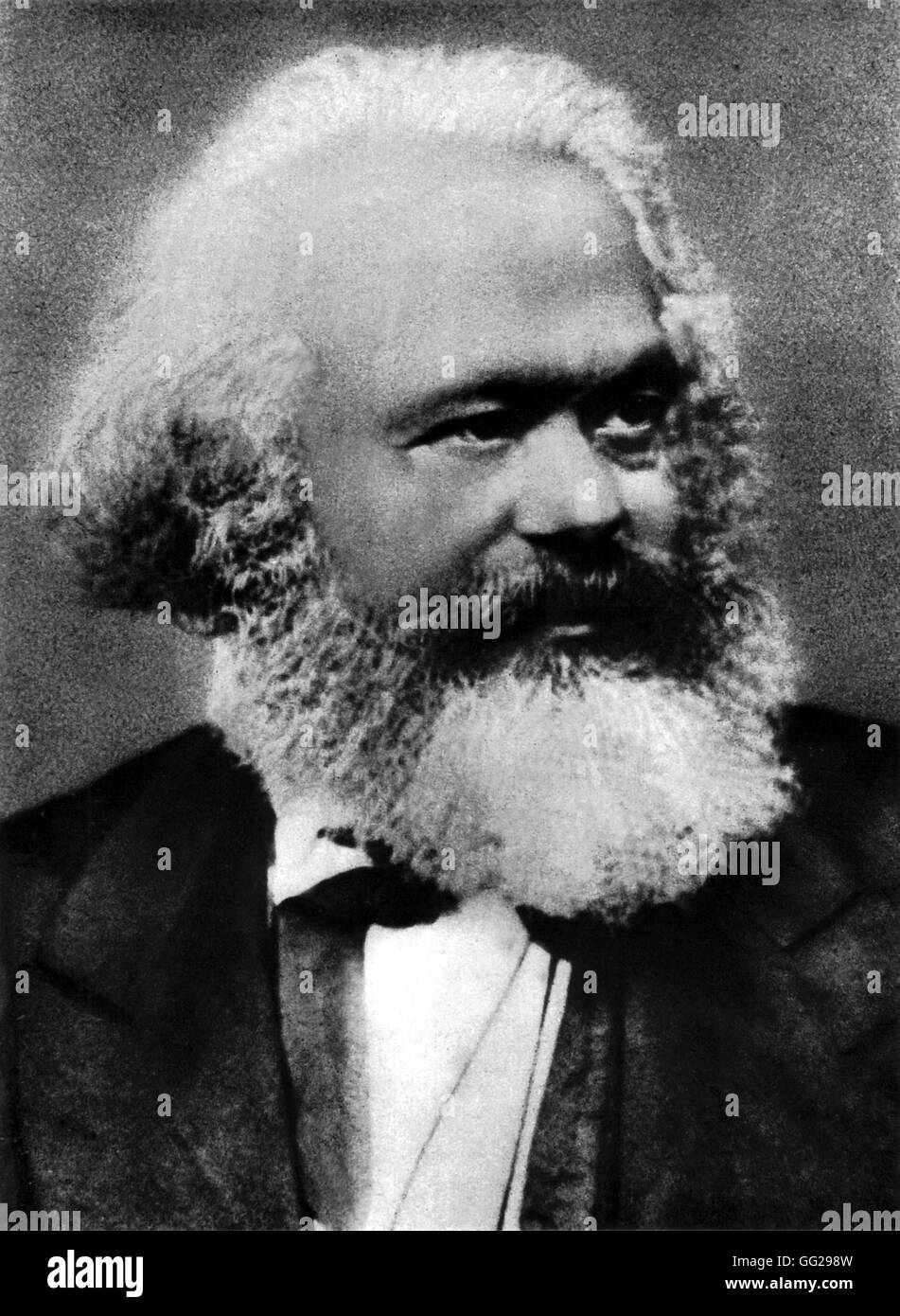 Porträt von Karl Marx aus dem 19. Jahrhundert Stockfoto