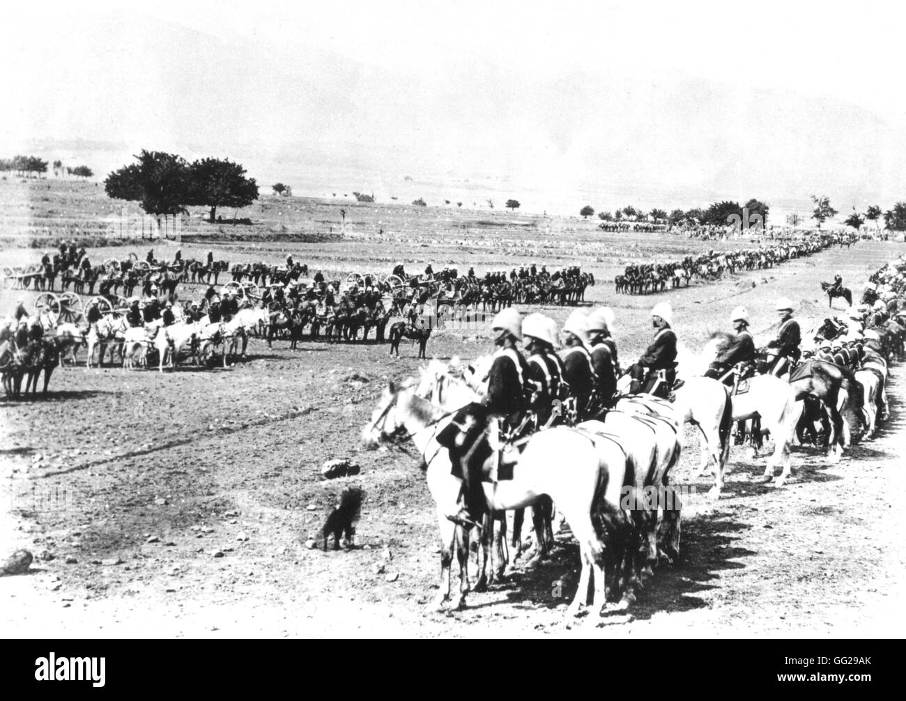 Afghanische Kriege zwischen Großbritannien und der North West Frontier Krieger Stämme 1860 Afghanistan - Kolonisierung Kriegsmuseum. London Stockfoto