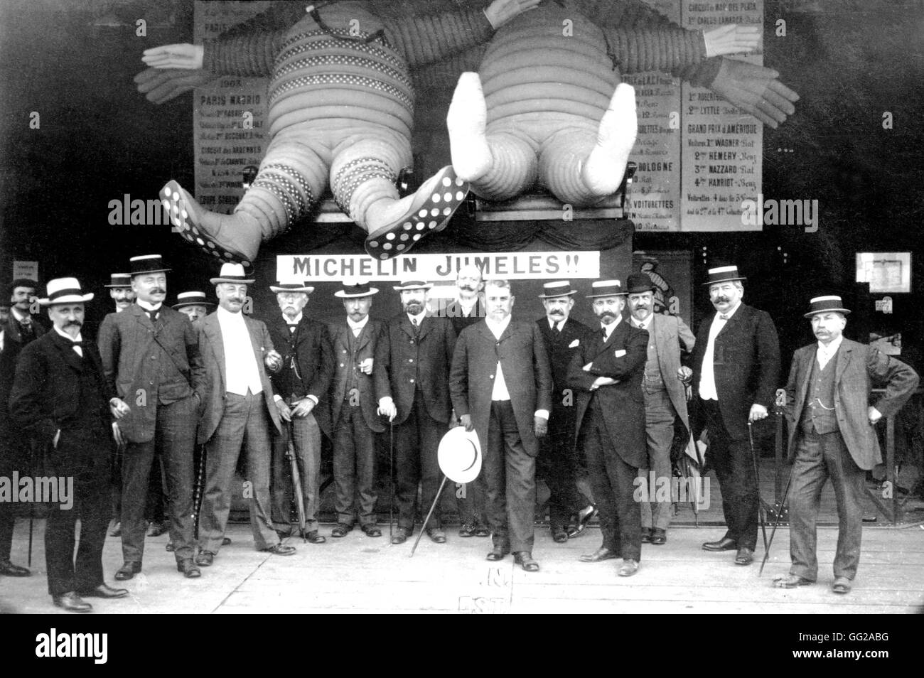 Michelin Reifen Unternehmen c.1900-1910 Frankreich Stockfoto