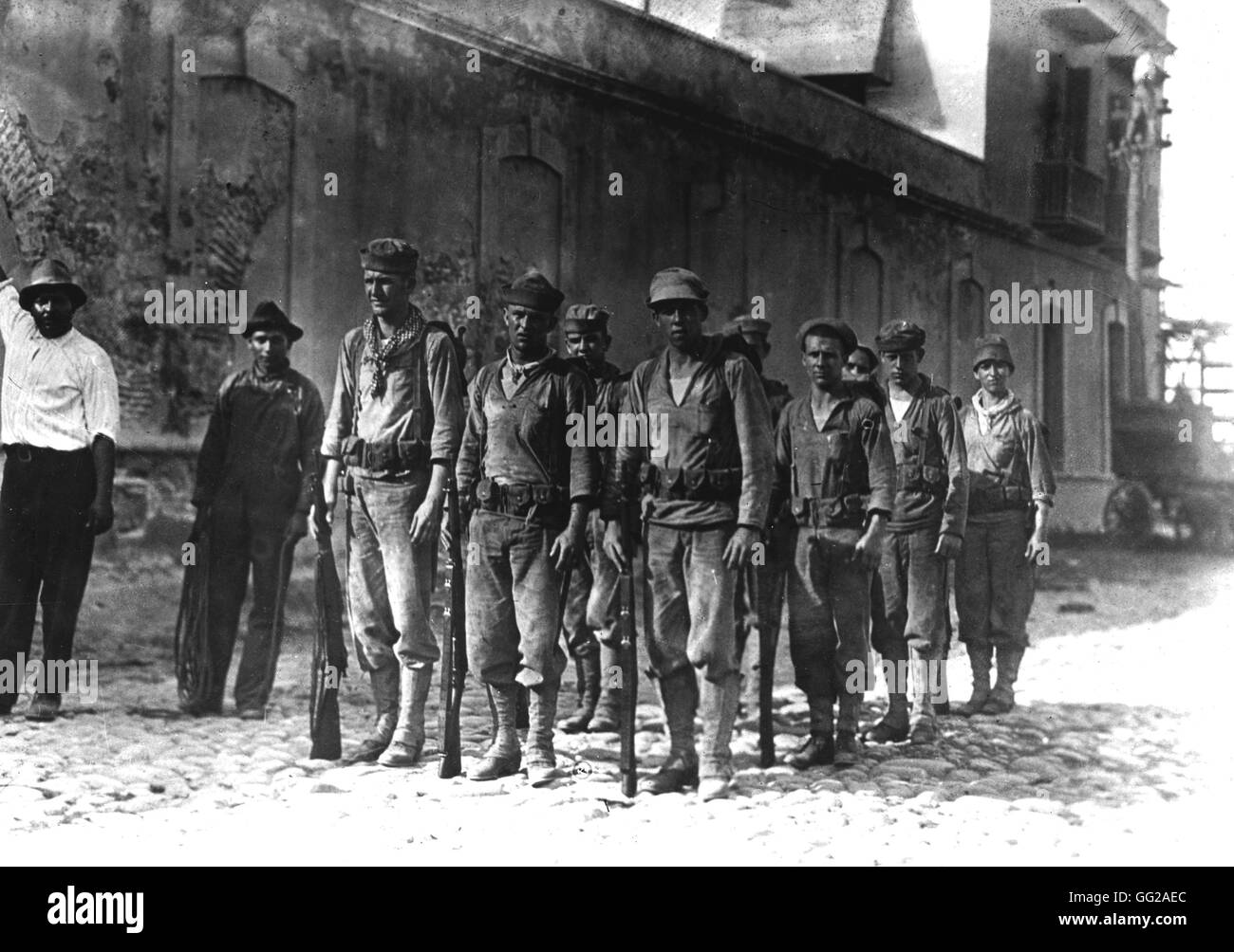 Mexikanische Revolution. Die amerikanische Marine Patrol in Vera Cruz 1914-Mexiko-Washington, D.C.-Library of Congress Stockfoto