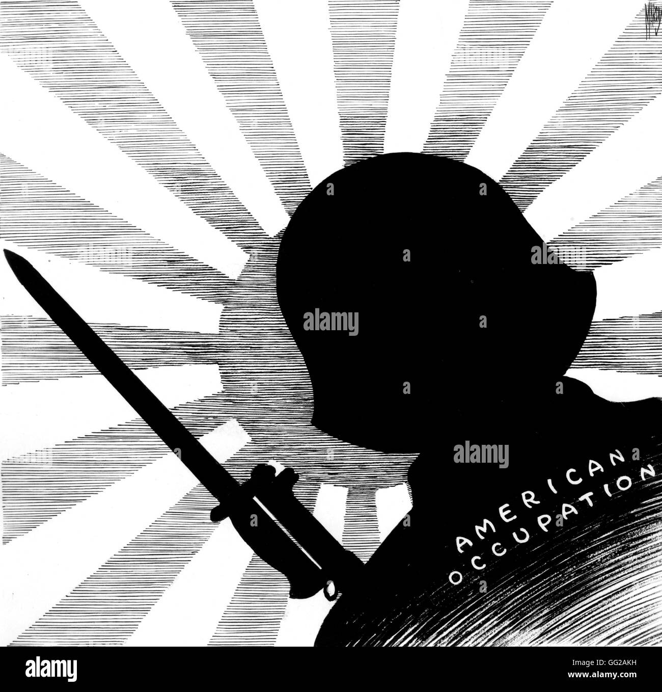 Die amerikanische Besatzung nach dem zweiten Weltkrieg 1945 Japan - Weltkrieg-Washington. Library of Congress Stockfoto