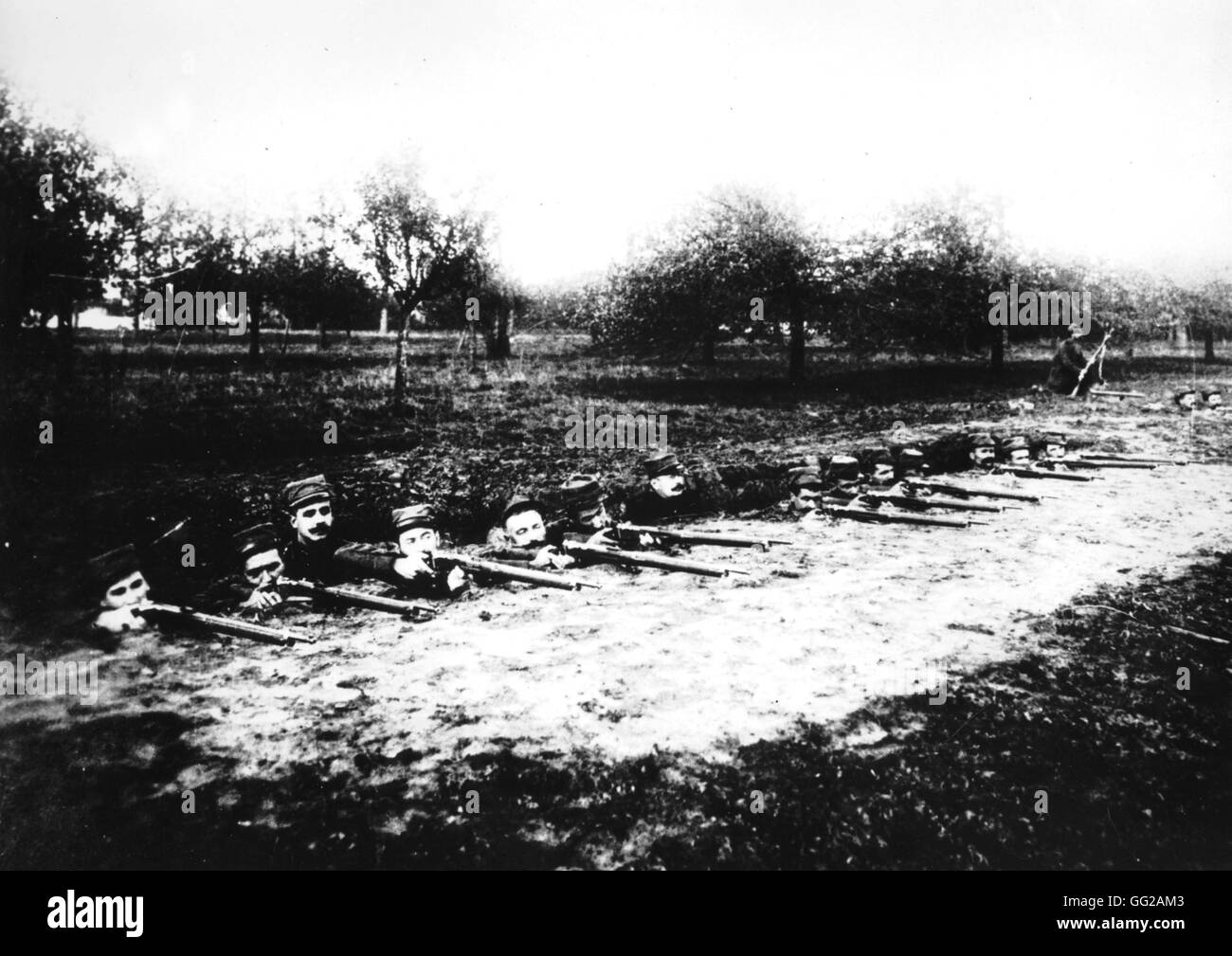 Der Schlacht an der Marne France - Weltkrieg Stockfoto