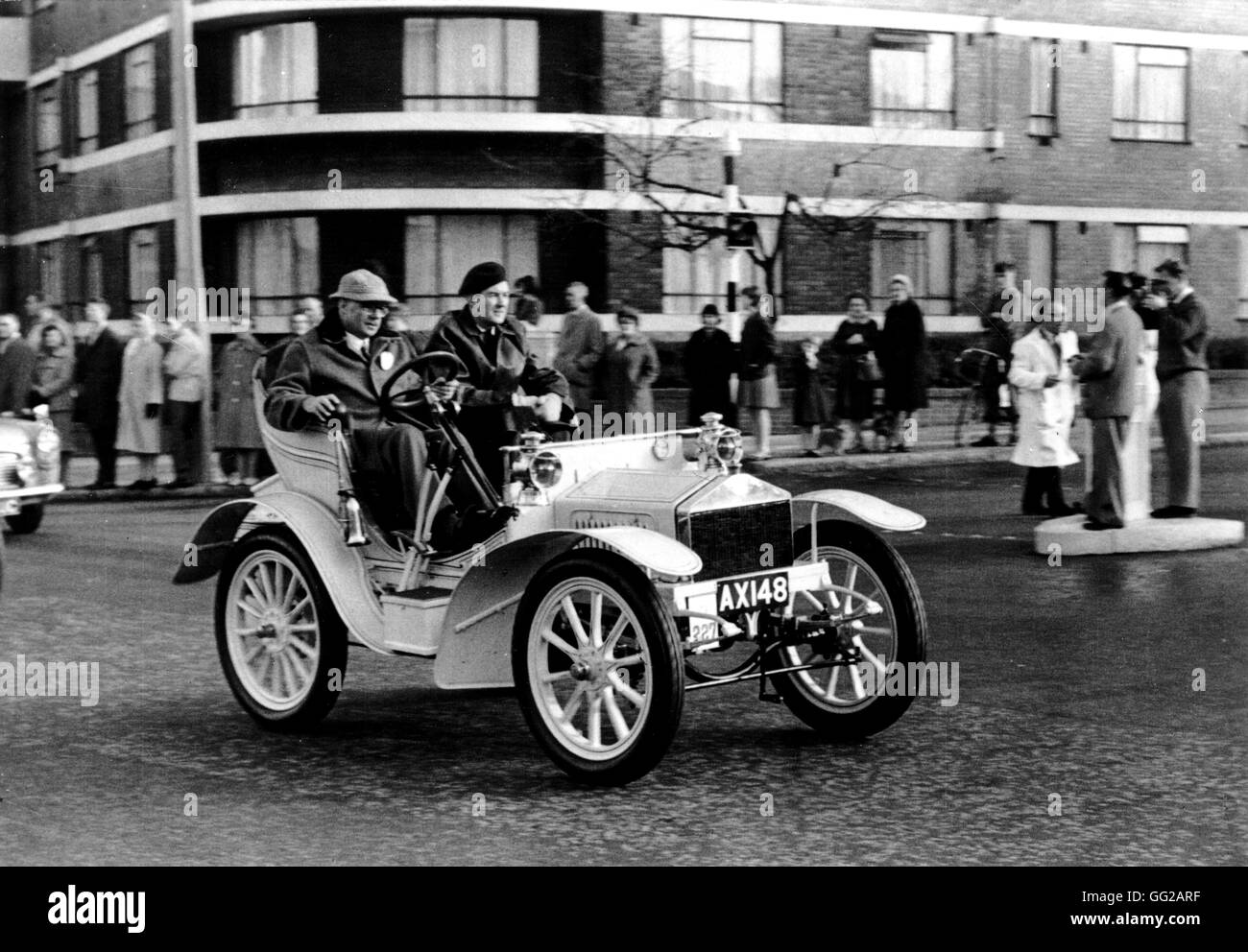 1904 Rolls-Royce an der "London - Brighton" Veteranen Rennen 1962 England Stockfoto