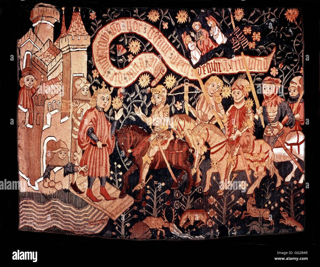 Joan of Arc in Chinon Deutsch Gobelin 15. Jahrhundert Frankreich Orléans Museum Stockfoto