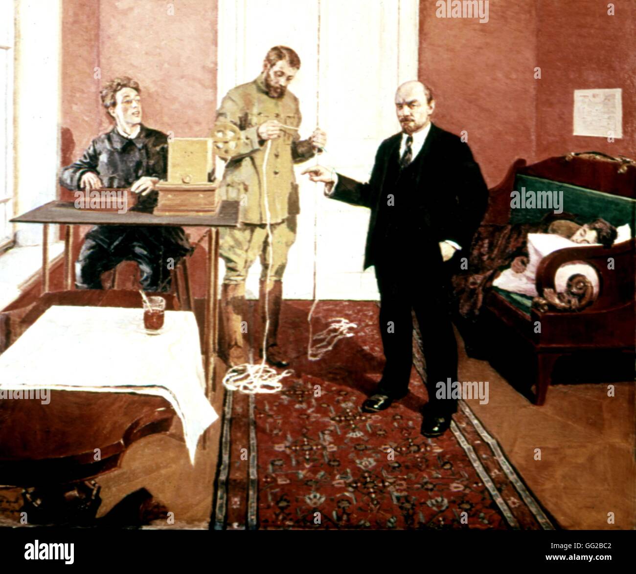 I. Brodsky Lenin am Moskauer Smolnyi-Institut des 20. Jahrhunderts U.S.S.R.. Lenin-museum Stockfoto