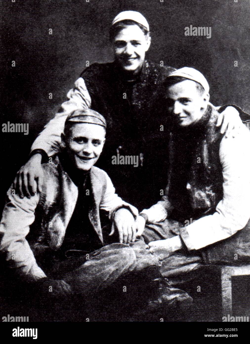 Scott Fitzgerald (links) während einer Trainingseinheit am Princeton 20. Jahrhundert Vereinigte Staaten von Amerika Stockfoto