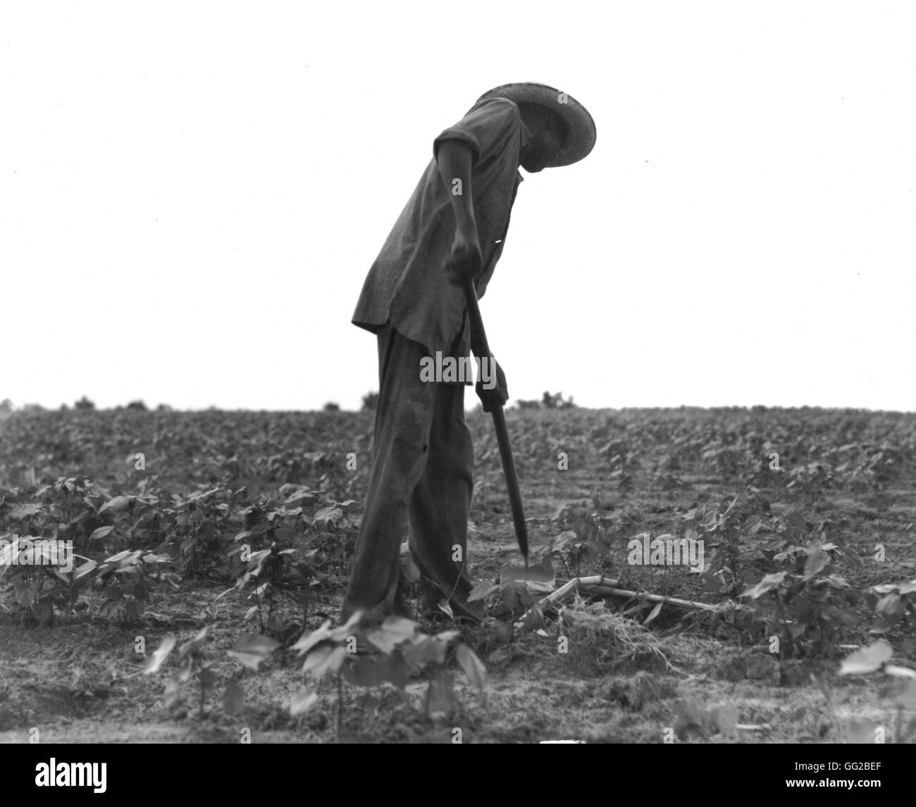 Ein schwarzer Mann in der Nähe von Yayoo Stadt. Foto von Dorothea Lange 1934 Vereinigte Staaten Washington. Library of Congress Stockfoto