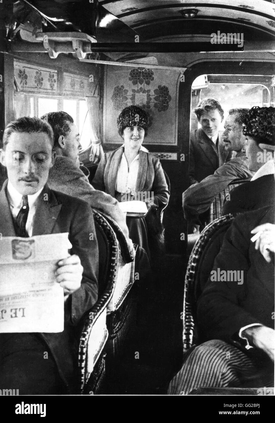 Innenraum einer Forman 60 "Goliath" 1920 Musée de l ' Air Stockfoto