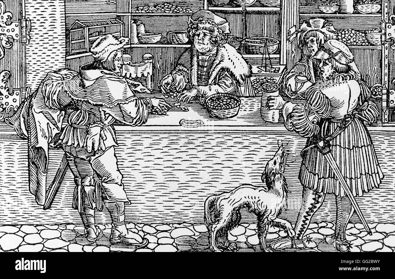 Hans Burgkmair (1473-1569?), dem Bankier 16. Jahrhundert Stockfoto