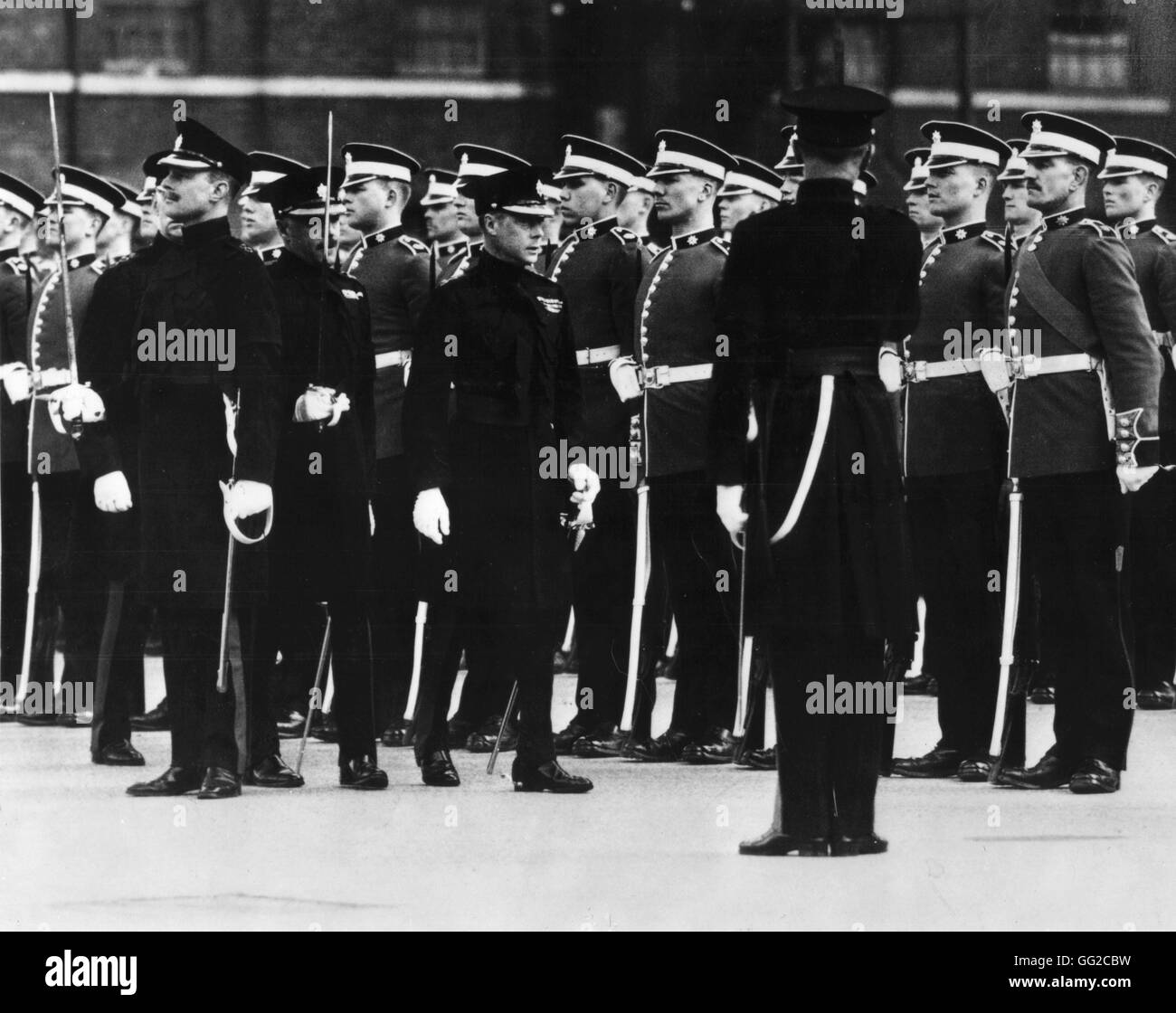 Edward VIII Inspektion Goldstream wachen, 25. April 1936. Stockfoto