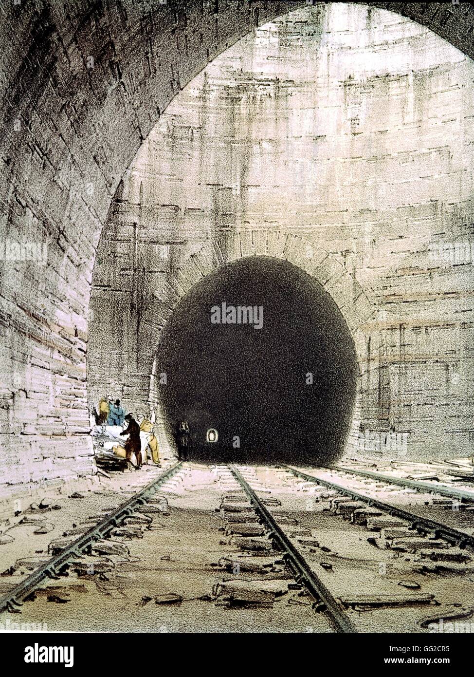 J. Bourne Kilsby Tunnel für die große Nordbahn 1837 England Private Sammlung Stockfoto