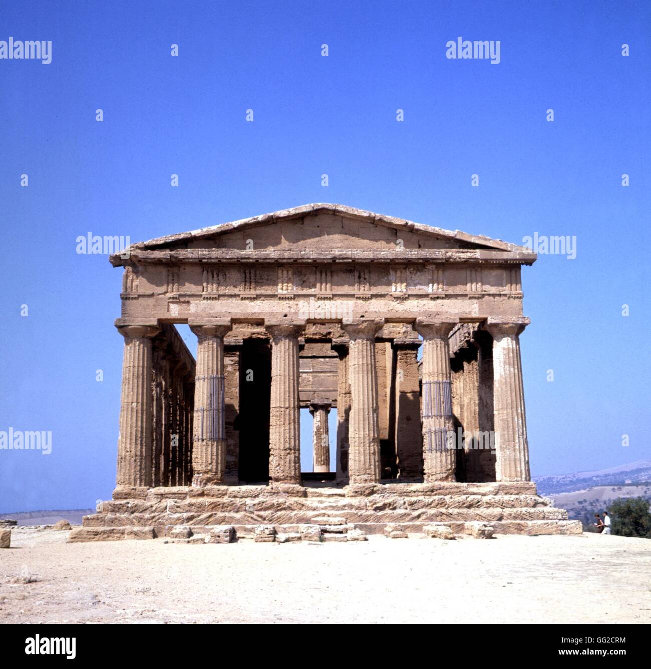 Concordia-Tempel von Agrigent 20. Jahrhundert Italien Stockfoto